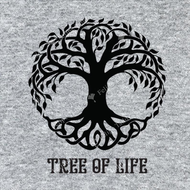 Tree of Life T-Shirt- Grey - Britishsouvenirs