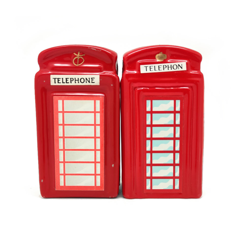 Telephone Booth Cruet set