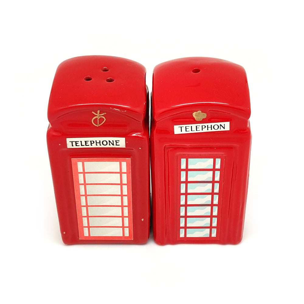 Telephone Booth Cruet set