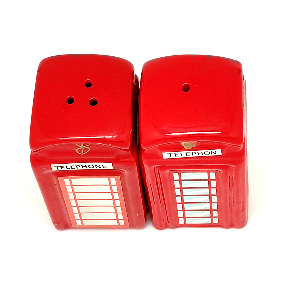 Telephone Booth Cruet set