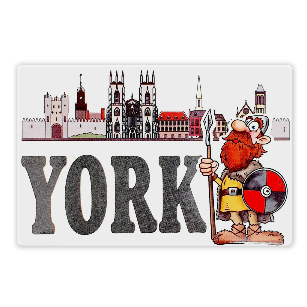 Tin magnet York Viking-cartoon | Viking gift shop