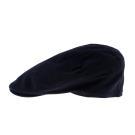 Wax/Cord Flat Cap-Black - britishsouvenirs