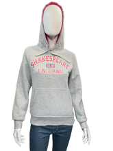 Load image into Gallery viewer, Shakespeare Hoodie Grey With Pink Hood