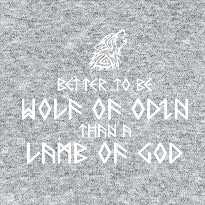 Wolf Of Odin T-Shirt - GreY - Britishsouvenirs