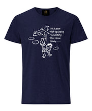 Load image into Gallery viewer, Pilot Working From Home Navy T-shirt