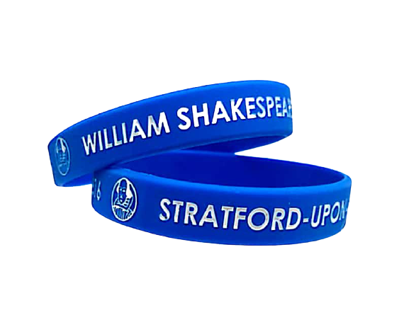 Wristband With Shakespeare Writing
