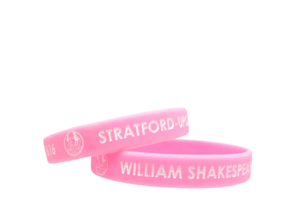 Wristband With Shakespeare Writing