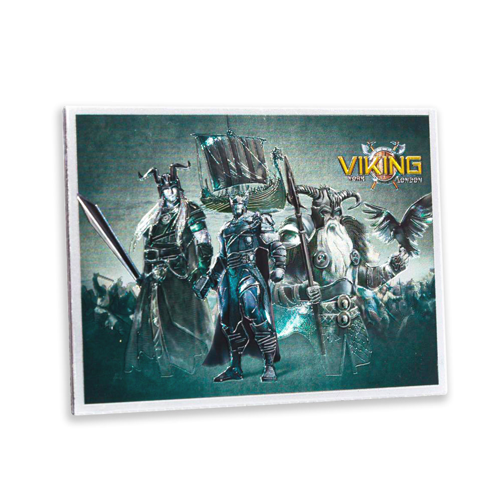 York Viking Foil Embossed Fridge Magnet