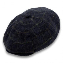Load image into Gallery viewer, Peaky Stud Cap Blue Tweed