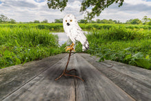 Load image into Gallery viewer, Official Metal Snowy Owl on Branch at the best quality and price at House Of Spells- Fandom Collectable Shop. Get Your Metal Snowy Owl on Branch now with 15% discount using code FANDOM at Checkout. www.houseofspells.co.uk.