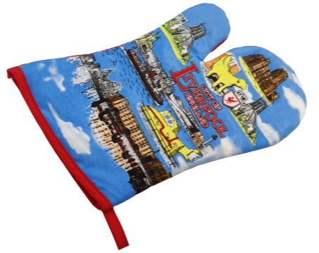 Liverpool Collage Oven Glove