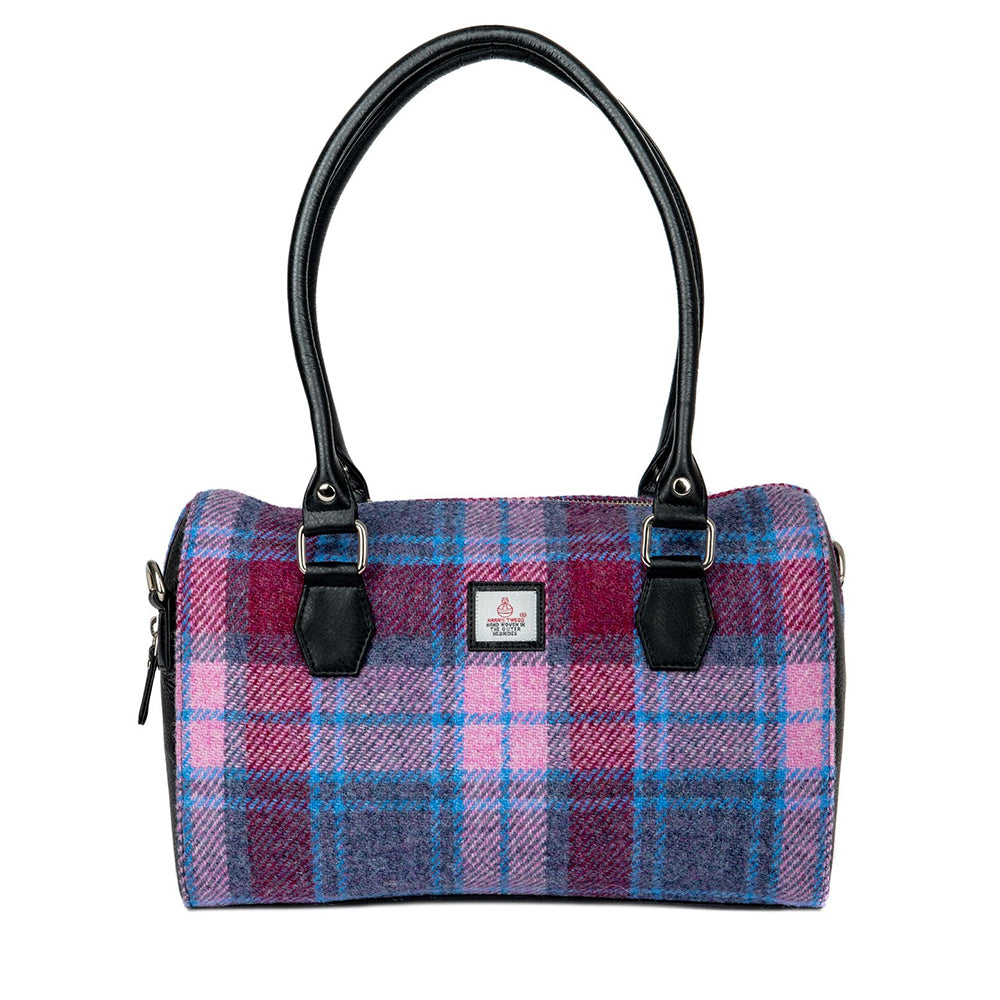 Harris Tweed Bowling Bag (Pastel Pink)