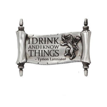 Load image into Gallery viewer, I Drink And I Know Things Magnet (GOT) 9cm - Britishsouvenir