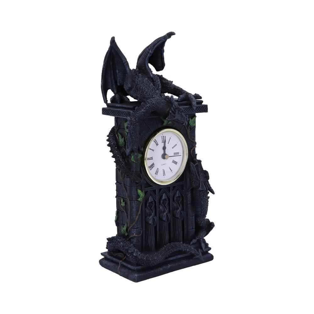Duelling Dragons Clock 26cm - britishsouvenir