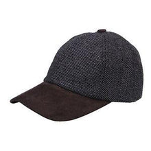 Load image into Gallery viewer, Tweed Suede Baseball Cap-Grey Twill