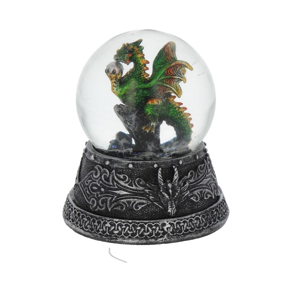 Enchanted Emerald Snow Globe 10cm - britishsouvenir