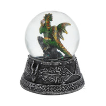 Load image into Gallery viewer, Enchanted Emerald Snow Globe 10cm - britishsouvenir