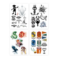 Load image into Gallery viewer, Set of 35 Harry Potter Temporary Tattoos