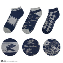 Load image into Gallery viewer, Set of 3 Ravenclaw Ankle Socks