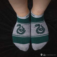 Load image into Gallery viewer, Set of 3 Slytherin Ankle Socks