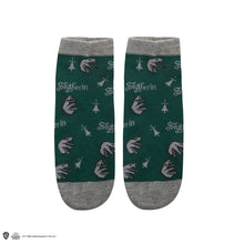Load image into Gallery viewer, Set of 3 Slytherin Ankle Socks