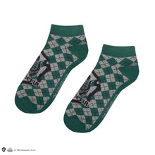 Load image into Gallery viewer, Set of 3 Slytherin Ankle Socks