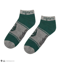 Load image into Gallery viewer, Set of 3 Slytherin Ankle Socks