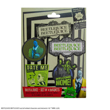 Load image into Gallery viewer, Set of 4 Beetlejuice Magnets