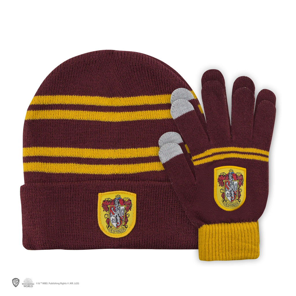 Kids Gryffindor Gloves and Beanie Set