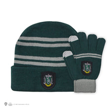 Load image into Gallery viewer, Kids Slytherin Gloves and Beanie Set