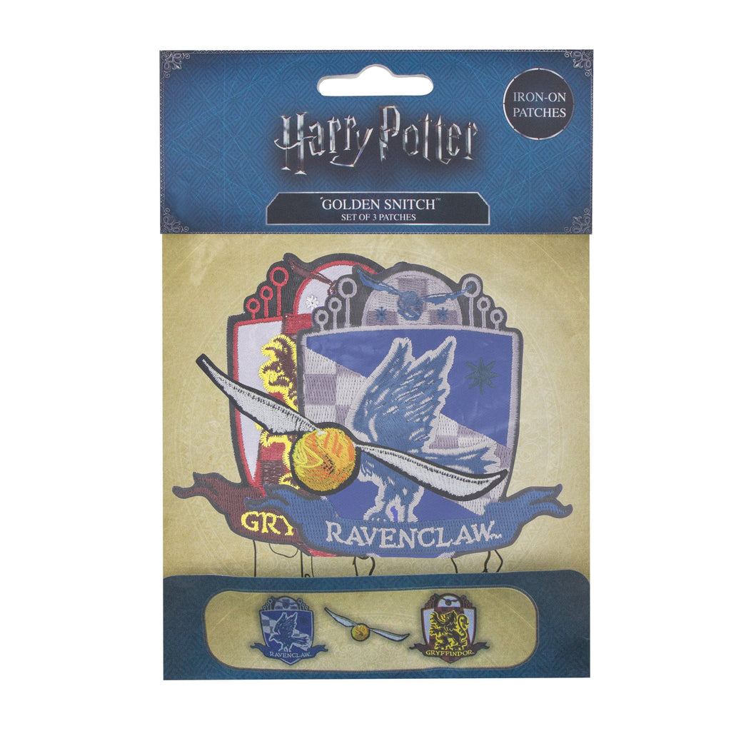 Pack of 3 Harry Potter Golden Snitch Deluxe Patches/Crests