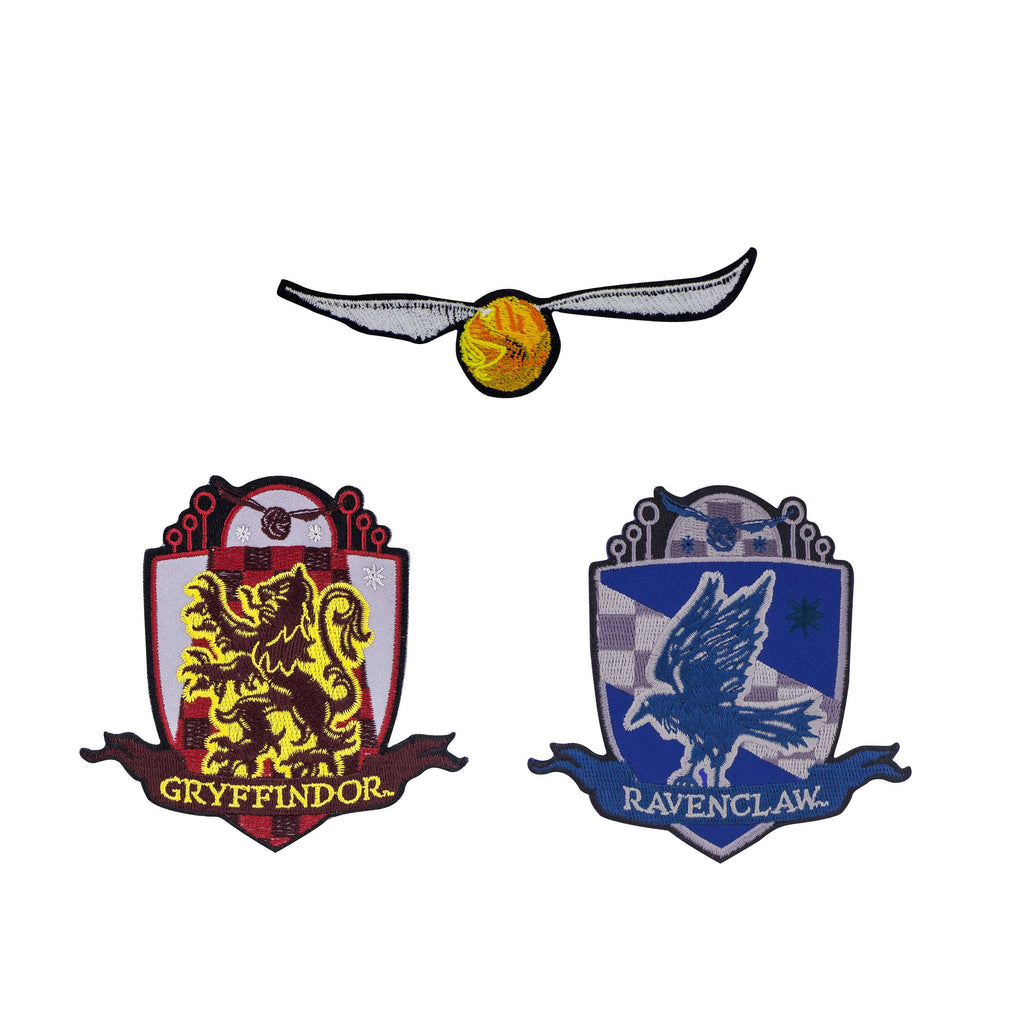 Pack of 3 Harry Potter Golden Snitch Deluxe Patches/Crests