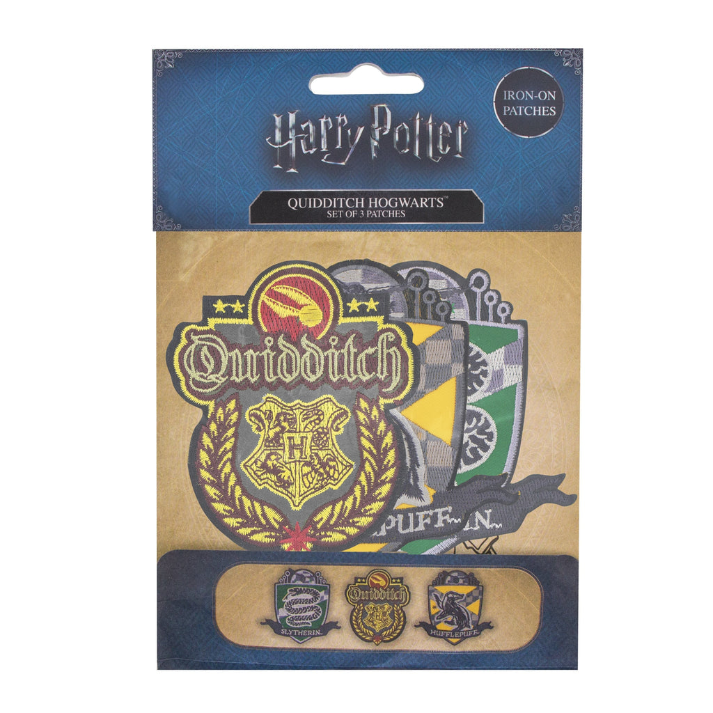 Pack of 3 Harry Potter Quidditch Hogwarts Deluxe Patches/Crests