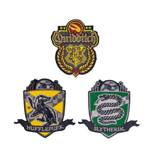 Load image into Gallery viewer, Pack of 3 Harry Potter Quidditch Hogwarts Deluxe Patches/Crests