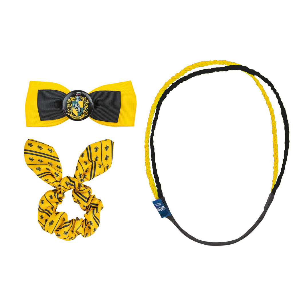 Set of 3 Trendy Hufflepuff Hair Accessories Set