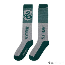 Load image into Gallery viewer, Set of 3 Slytherin High Socks