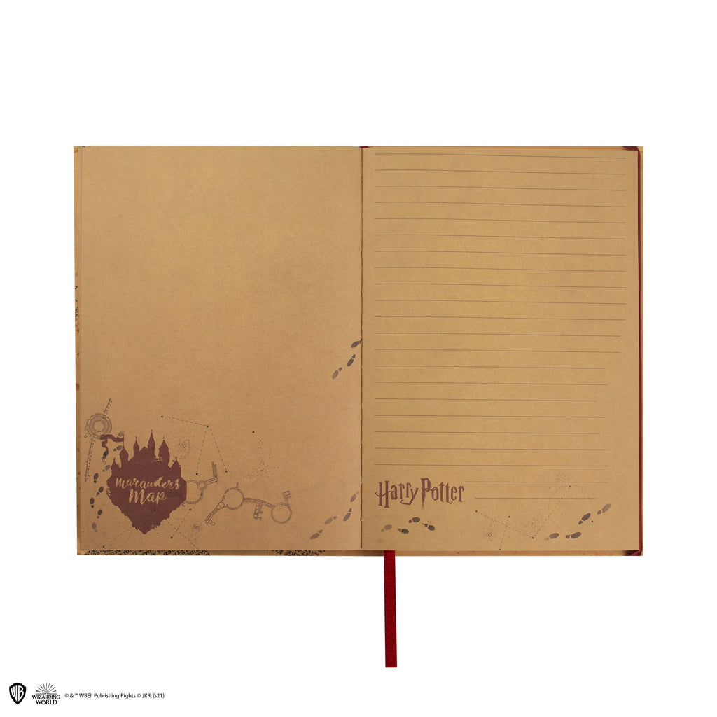 Notebook with Foldable Marauder's Map