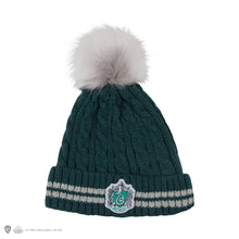 Load image into Gallery viewer, Slytherin Pompom Beanie