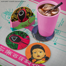 Load image into Gallery viewer, Set of 4 Squid Game Coasters