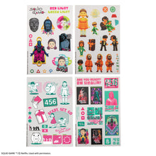 Load image into Gallery viewer, Set of 60 Squid Game Stickers