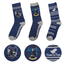 Load image into Gallery viewer, Set of 3 Ravenclaw Socks