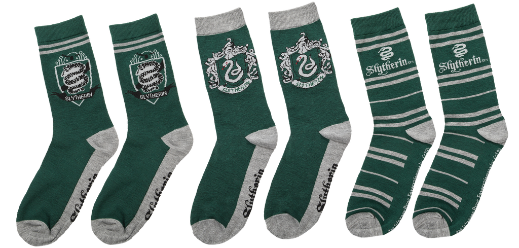 Set of 3 Slytherin Socks