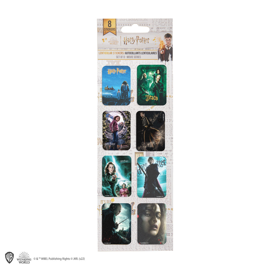 Harry Potter Set of 8 Movie Lenticular Stickers