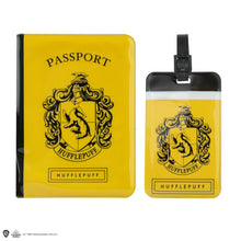 Load image into Gallery viewer, Hufflepuff Luggage Tag &amp; Passport Cover Set