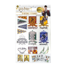 Load image into Gallery viewer, Set of 35 Harry Potter Temporary Tattoos