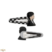 Load image into Gallery viewer, Set of 4 Wednesday Hair Clips