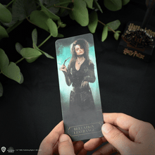 Load image into Gallery viewer, Bellatrix Lestrange Wand Pen with Stand &amp; Lenticular Bookmark