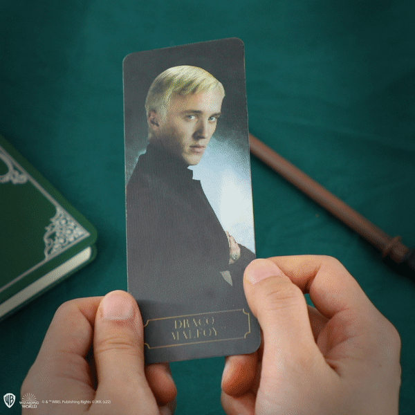Draco Malfoy Wand Pen with Stand & Lenticular Bookmark