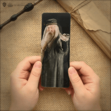 Load image into Gallery viewer, Albus Dumbledore Wand Pen with Stand &amp; Lenticular Bookmark