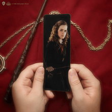Load image into Gallery viewer, Hermione Granger Wand Pen with Stand &amp; Lenticular Bookmark